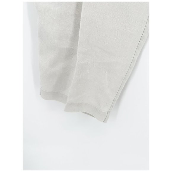 JAMES PERSE Linen Utility Pull-On Pant in Stone Beige Size 3/Large - Picture 4 of 7
